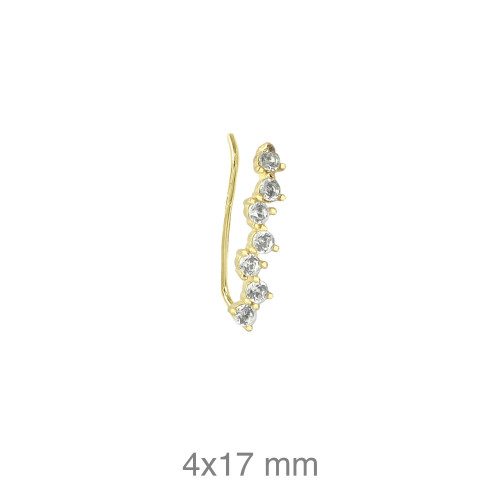 PENDIENTES PLATA B.ORO CIRCONITAS