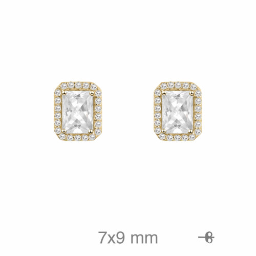 PENDIENTES PLATA B.ORO+e CIRCONITAS