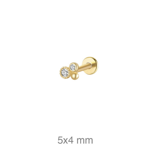 PENDIENTE PLATA B.ORO+e EARCUFF ZTAS (UD)
