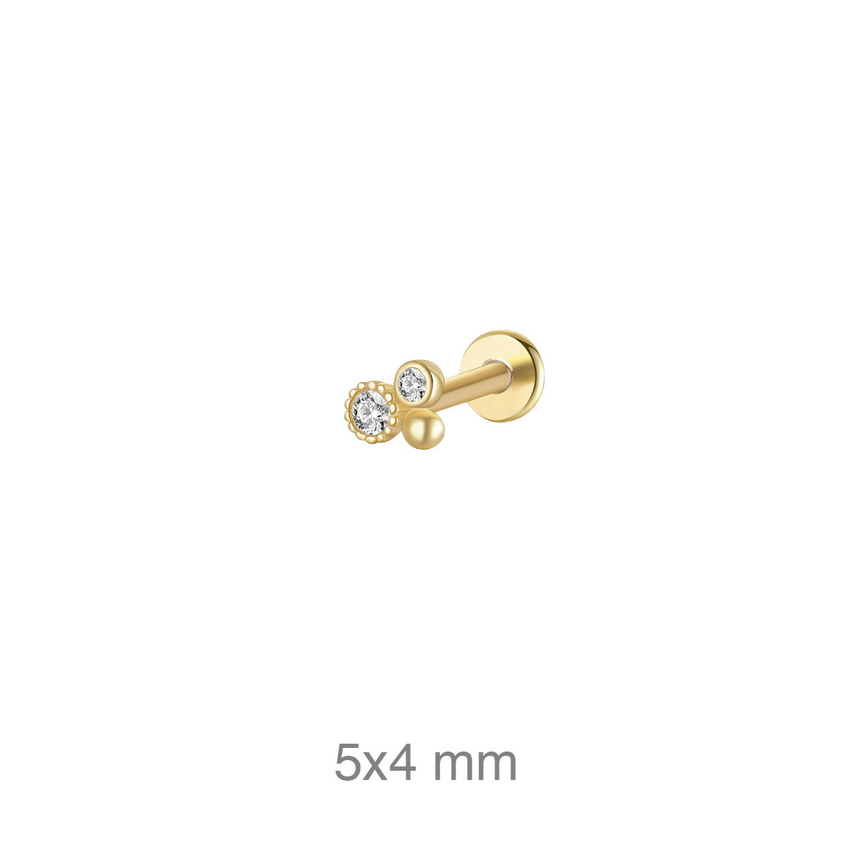 PENDIENTE PLATA B.ORO+e EARCUFF ZTAS (UD)