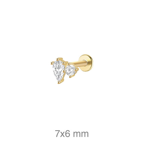 PENDIENTE PLATA B.ORO+e EARCUFF ZTAS (UD)