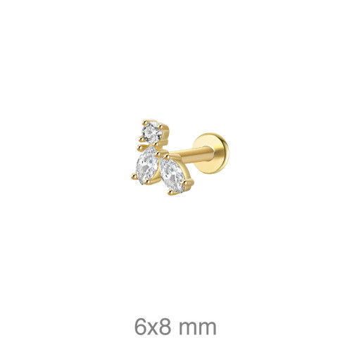 PENDIENTE PLATA B.ORO+e EARCUFF ZTAS (UD)