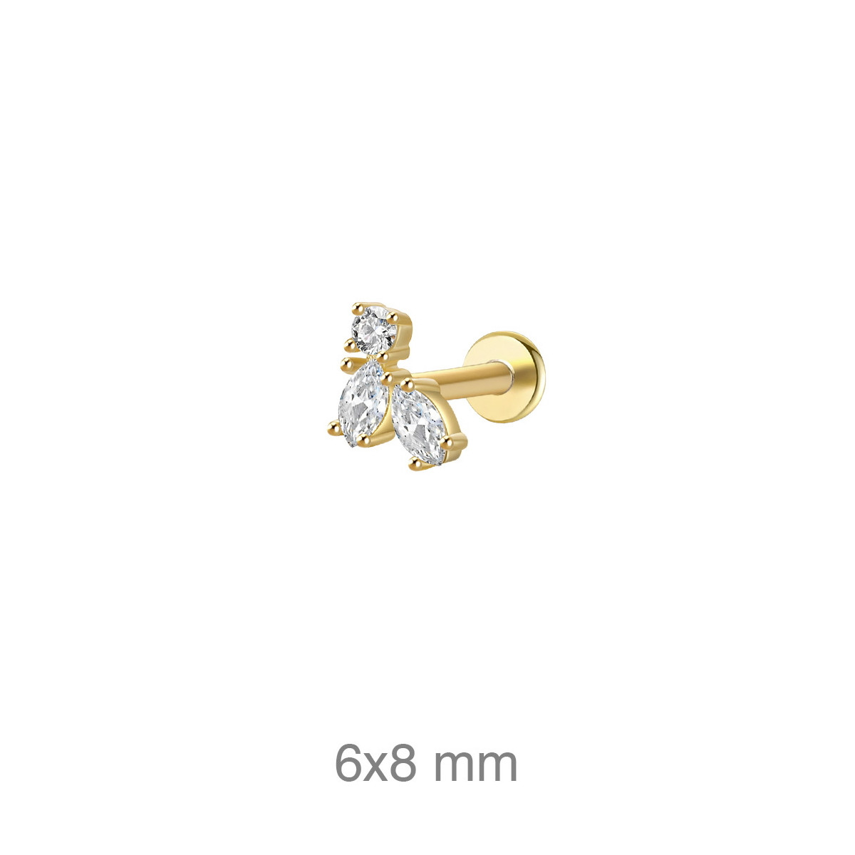 PENDIENTE PLATA B.ORO+e EARCUFF ZTAS (UD)