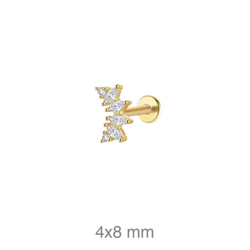 PENDIENTE PLATA B.ORO+e EARCUFF ZTAS (UD)