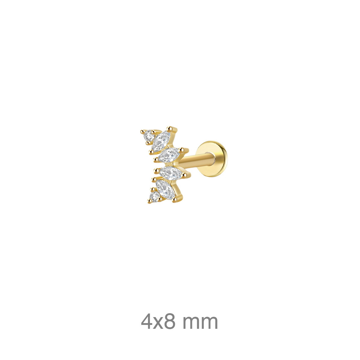 PENDIENTE PLATA B.ORO+e EARCUFF ZTAS (UD)