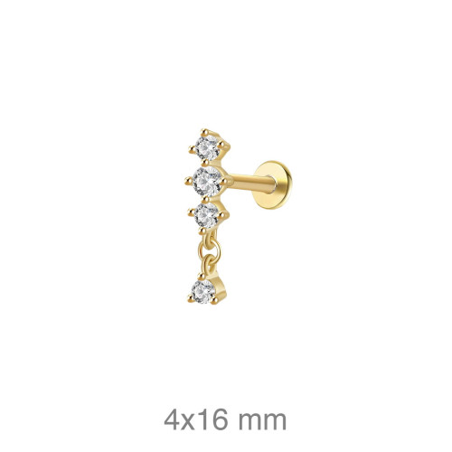 PENDIENTE PLATA B.ORO+e EARCUFF ZTAS (UD)