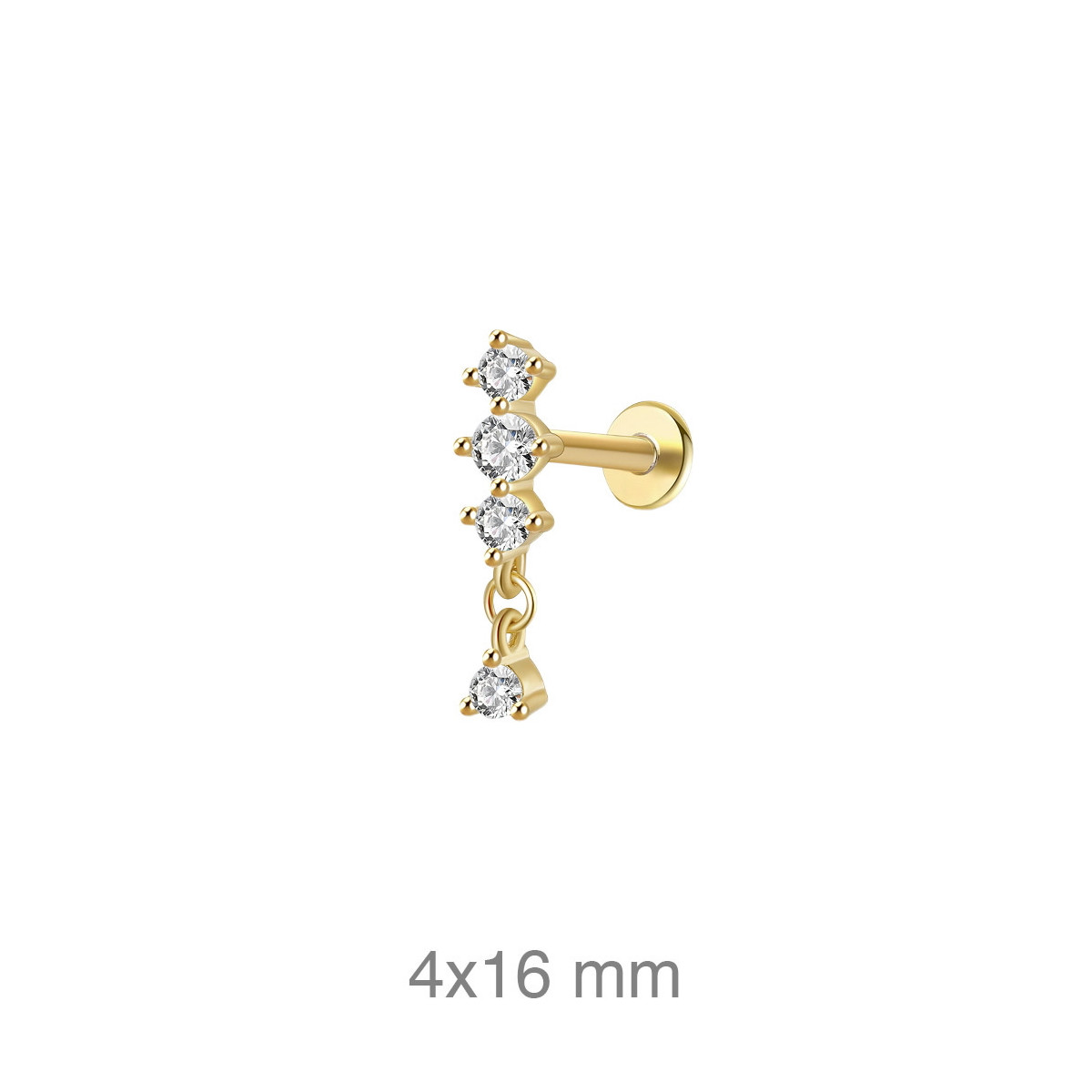 PENDIENTE PLATA B.ORO+e EARCUFF ZTAS (UD)