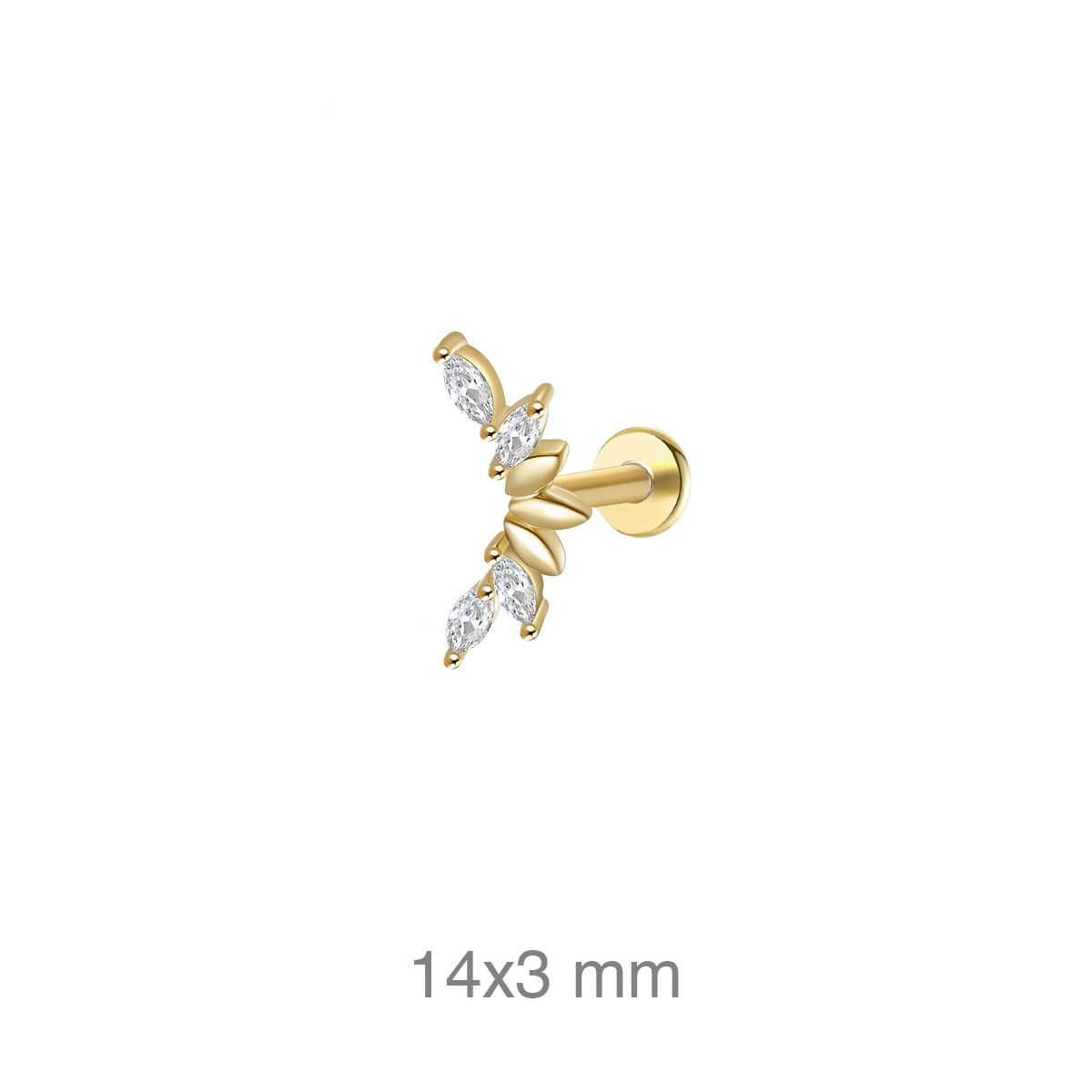 PENDIENTE PLATA B.ORO+e EARCUFF ZTAS (UD)
