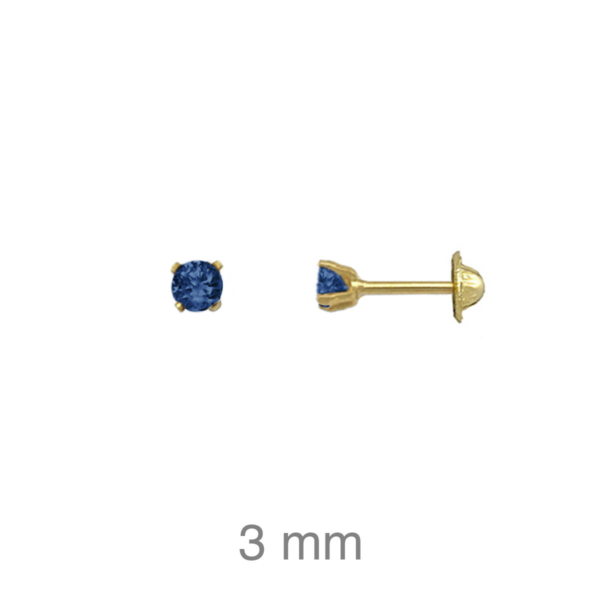 PENDIENTES PLATA B.ORO ROSCA ZTA ZAFIRO