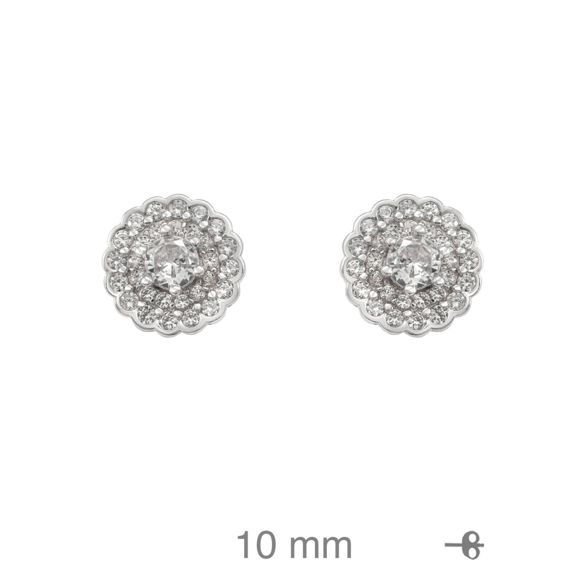 PENDIENTES PLATA CIRCONITAS