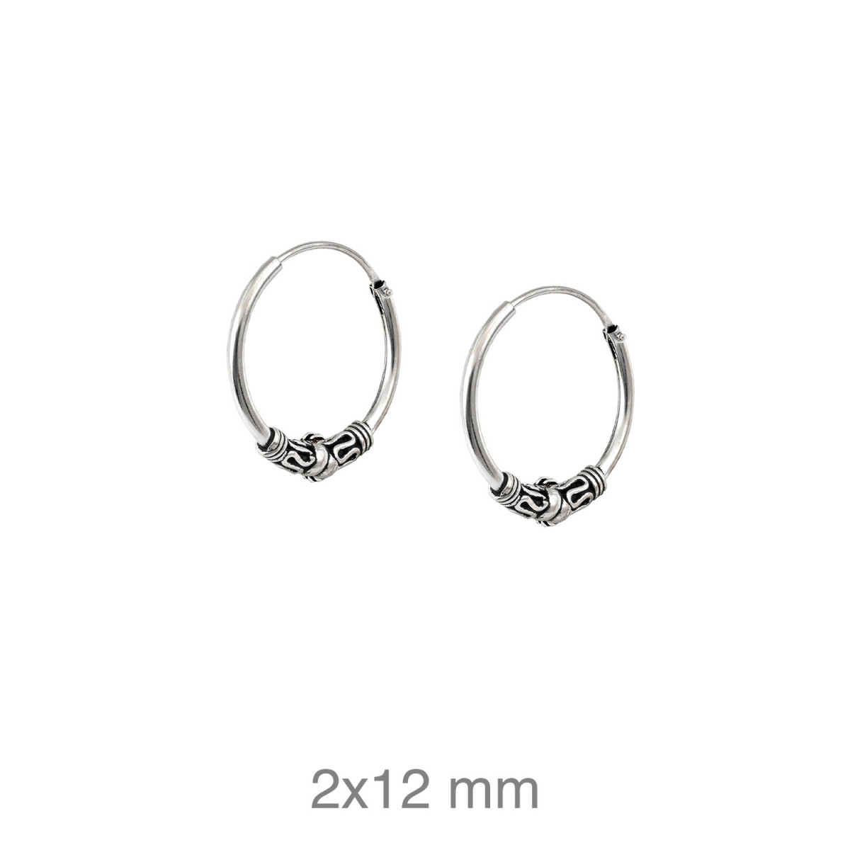 CRIOLLA PLATA BALINESA 2X12MM