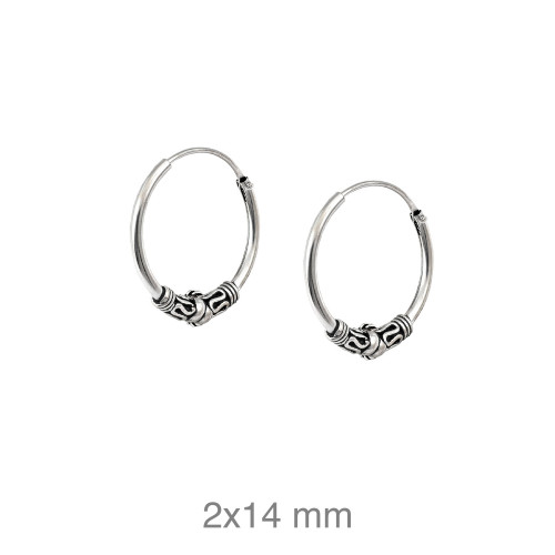 CRIOLLA PLATA BALINESA 2X14MM