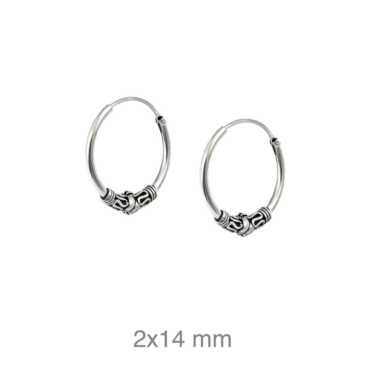 CRIOLLA PLATA BALINESA 2X14MM