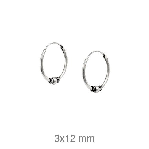 CRIOLLA PLATA BALINESA 3X12MM