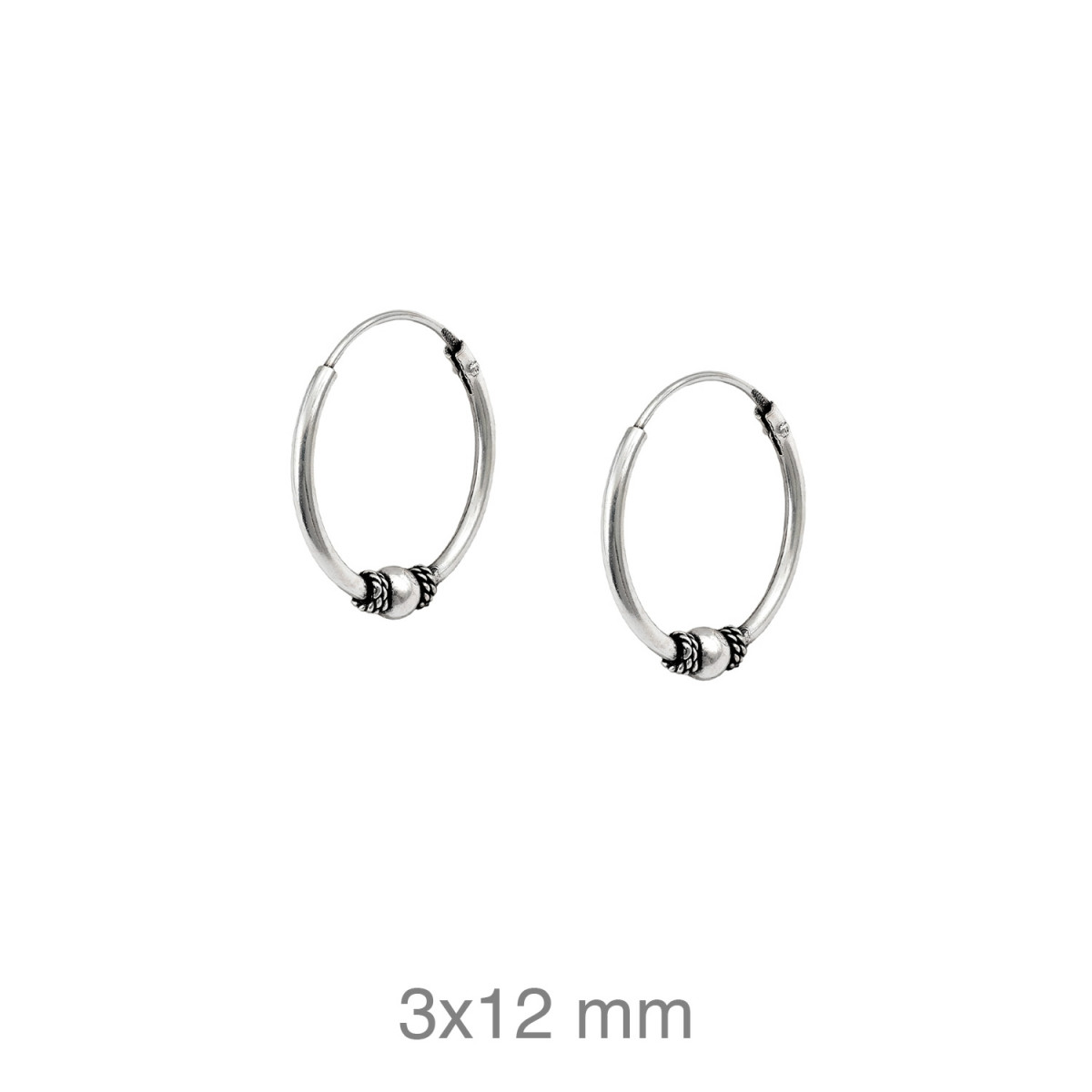 CRIOLLA PLATA BALINESA 3X12MM