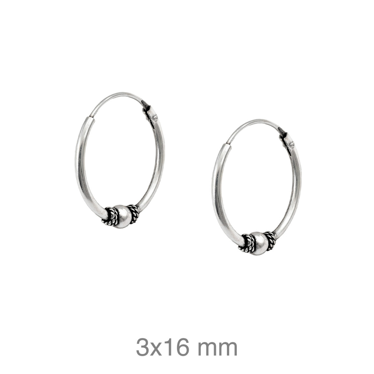 CRIOLLA PLATA BALINESA 3X16MM