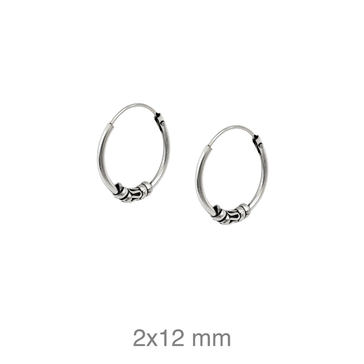 CRIOLLA PLATA BALINESA 2X12MM