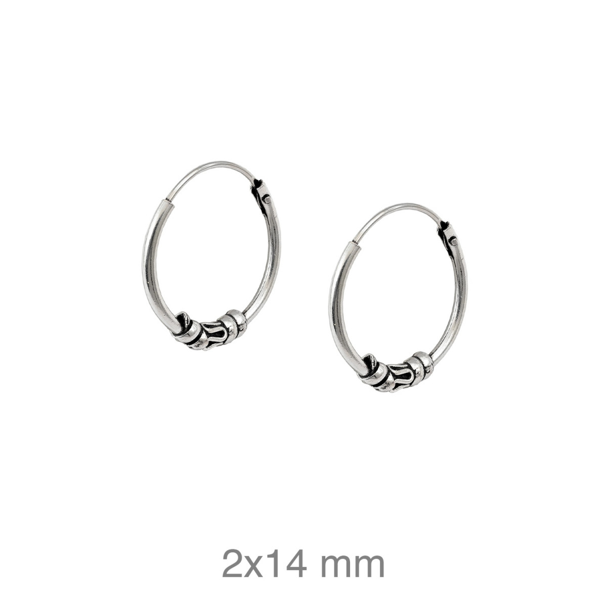 CRIOLLA PLATA BALINESA 2X14MM