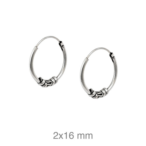 CRIOLLA PLATA BALINESA 2X16MM