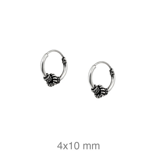CRIOLLA PLATA BALINESA 4X10MM