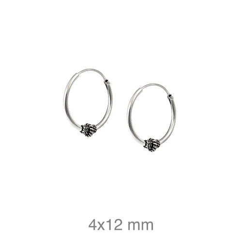 CRIOLLA PLATA BALINESA 4X12MM