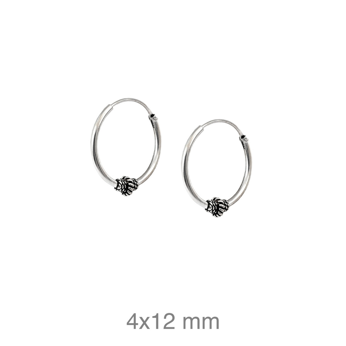 CRIOLLA PLATA BALINESA 4X12MM