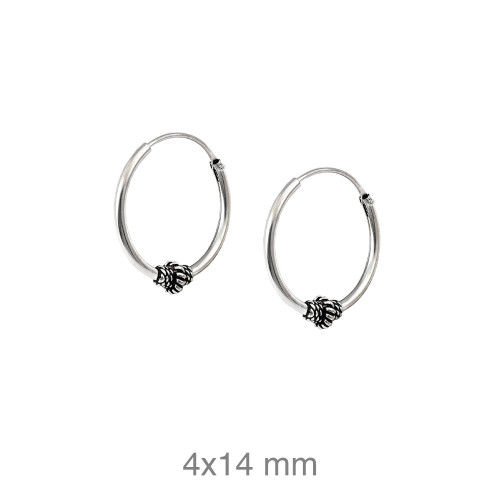 CRIOLLA PLATA BALINESA 4X14MM