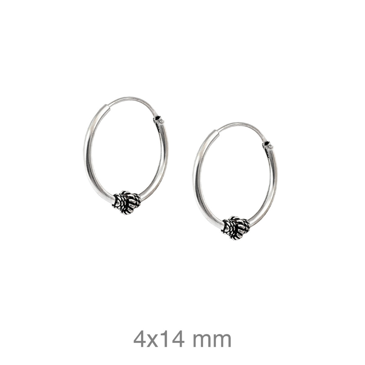 CRIOLLA PLATA BALINESA 4X14MM