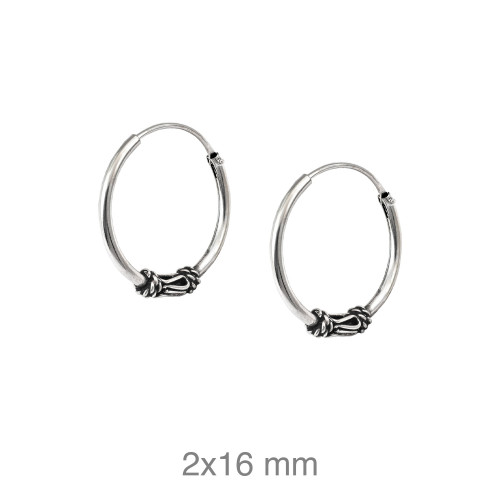 CRIOLLA PLATA BALINESA 2X16MM