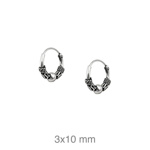 CRIOLLA PLATA BALINESA 3X10MM