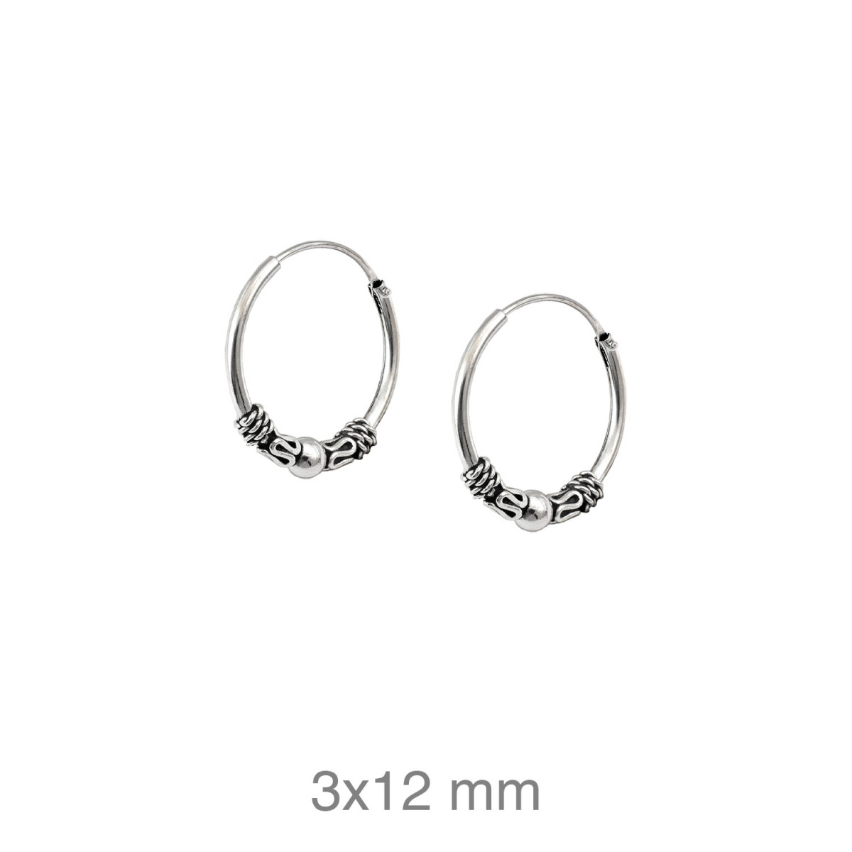 CRIOLLA PLATA BALINESA 3X12MM