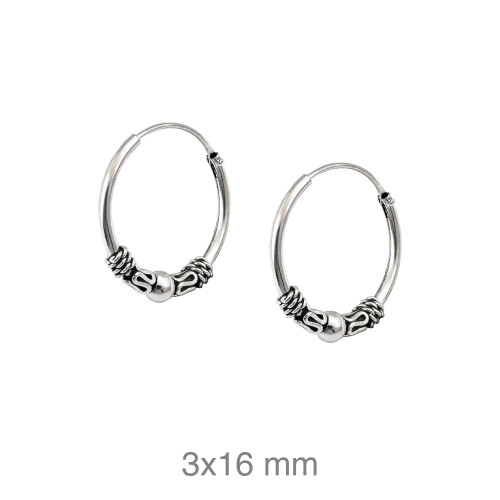 CRIOLLA PLATA BALINESA 3X16MM