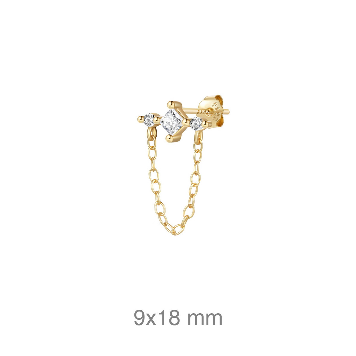 PENDIENTE PLATA B.ORO+e EARCUFF ZTAS (UD)