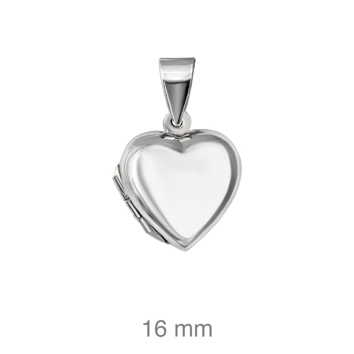 DIJE PLATA CORAZON ABOMBADO