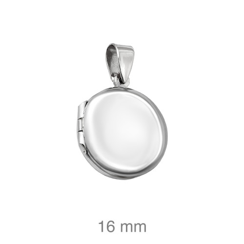 DIJE PLATA REDONDO ABOMBADO