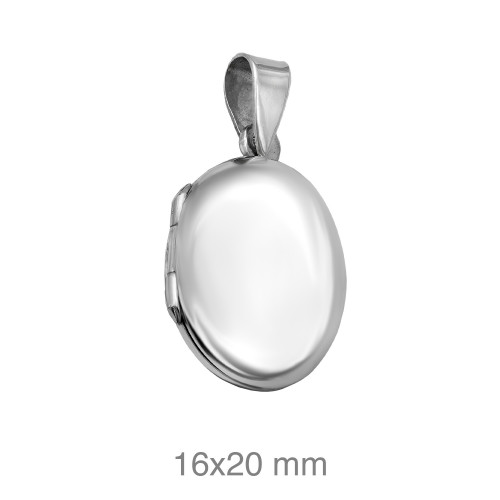 DIJE PLATA OVAL ABOMBADO