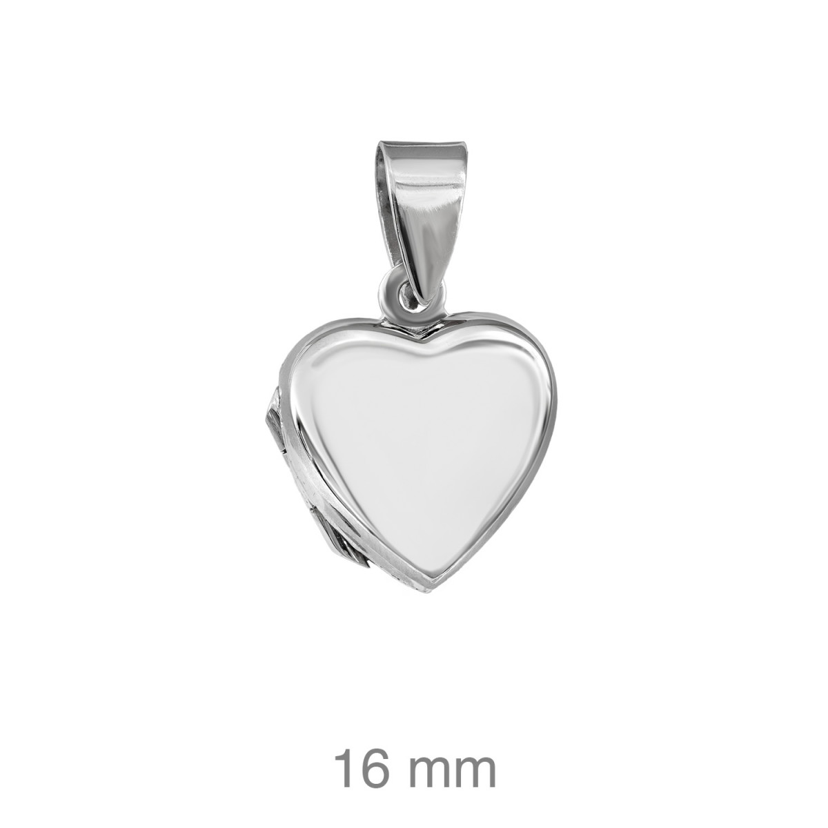 DIJE PLATA CORAZON PLANO LISO