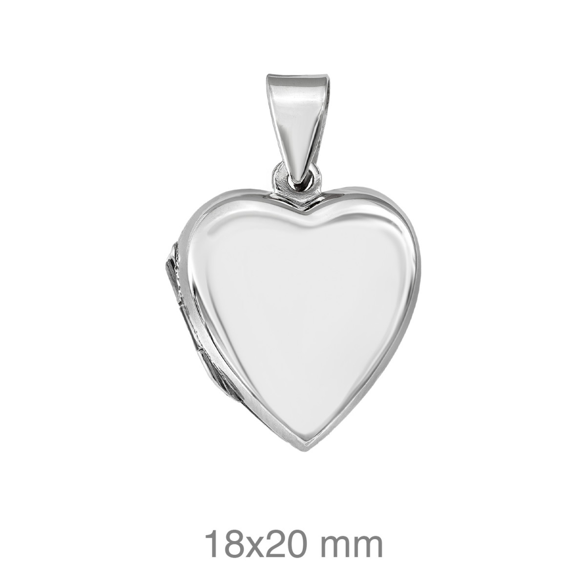 DIJE PLATA CORAZON PLANO LISO