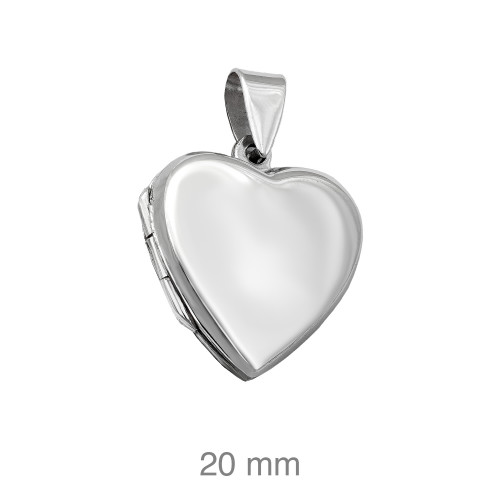 DIJE PLATA CORAZON PLANO LISO