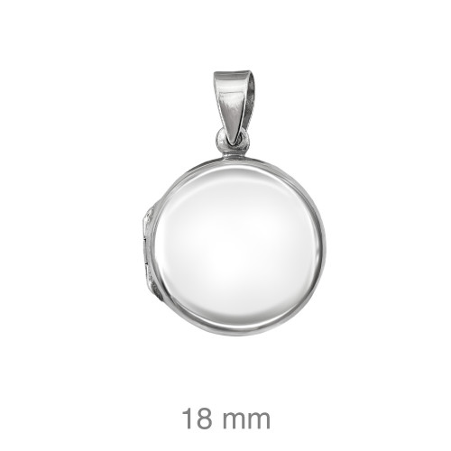 DIJE PLATA REDONDO PLANO LISO