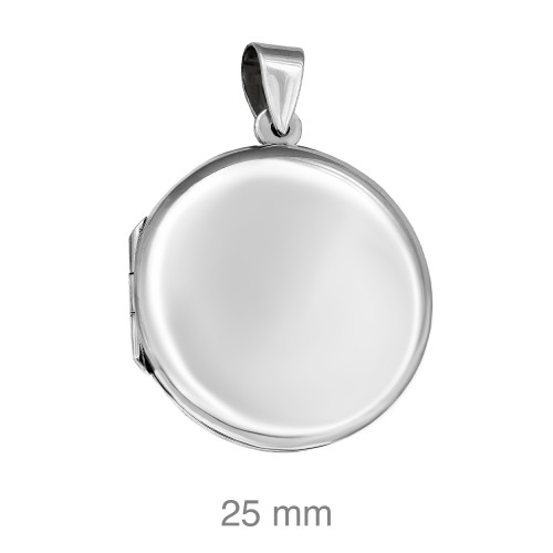 DIJE PLATA REDONDO PLANO LISO