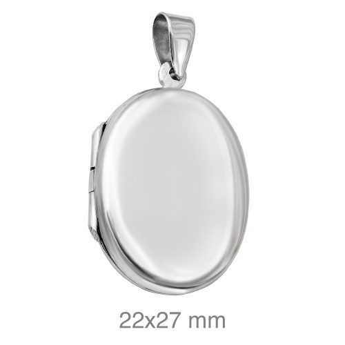 DIJE PLATA OVAL PLANO LISO