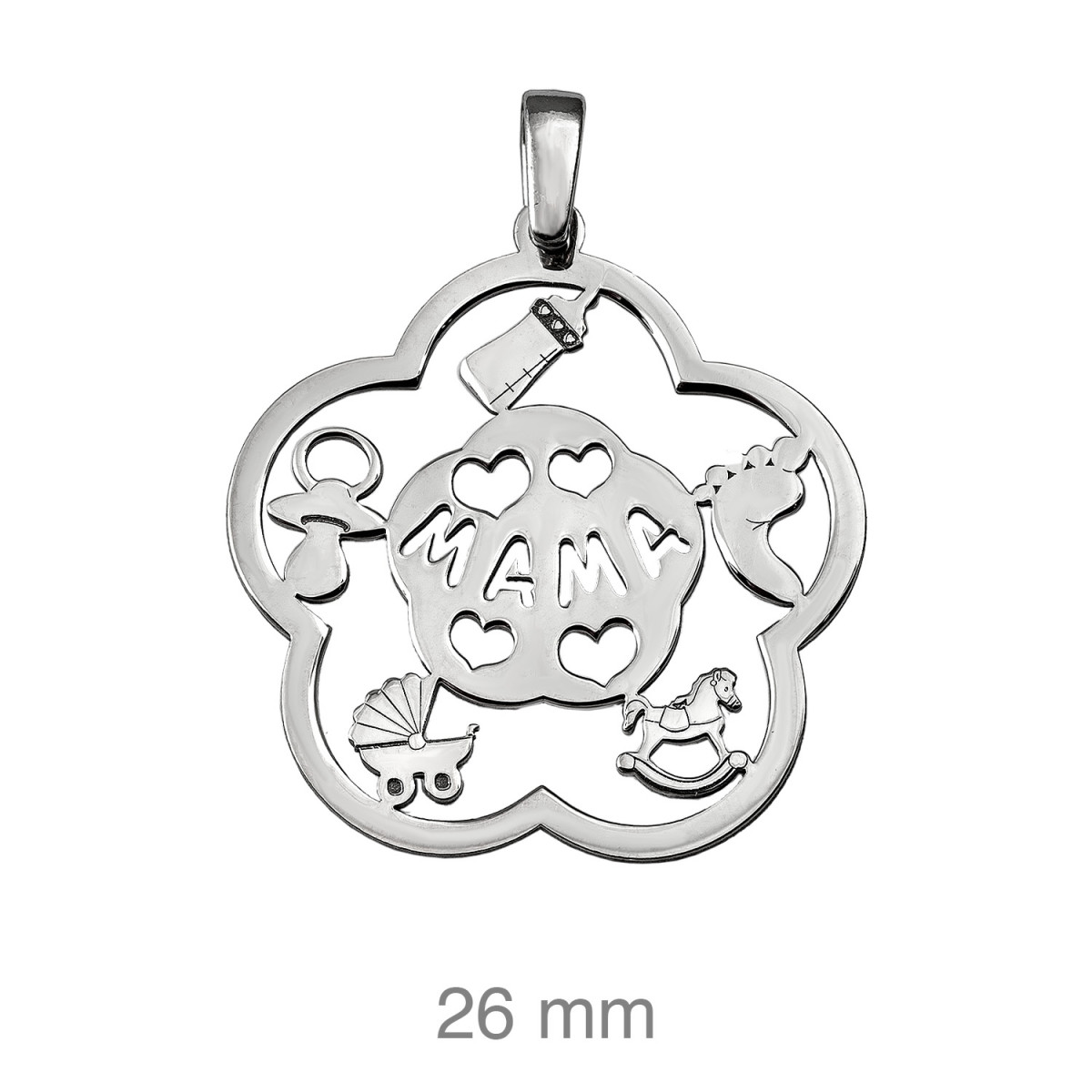 COLGANTE PLATA MAMA MOTIVOS