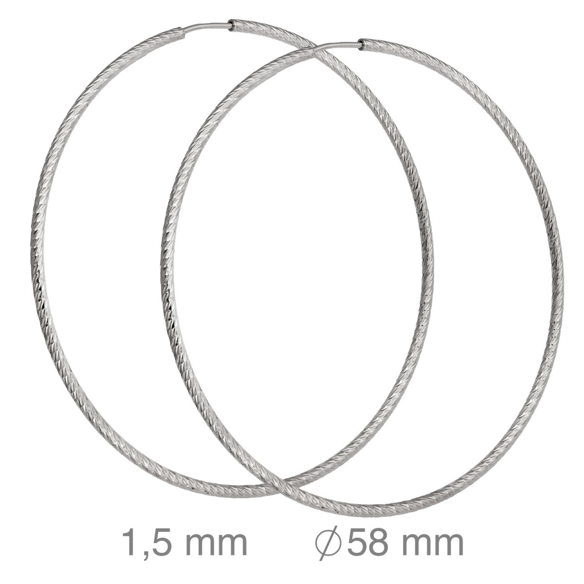 CRIOLLA PLATA LAPIDADA 1.50 X 55 MM