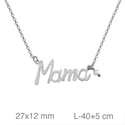 GARGANTILLA PLATA MAMA PERLA