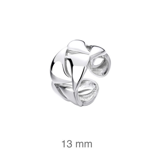 SORTIJA PLATA TRENZADA