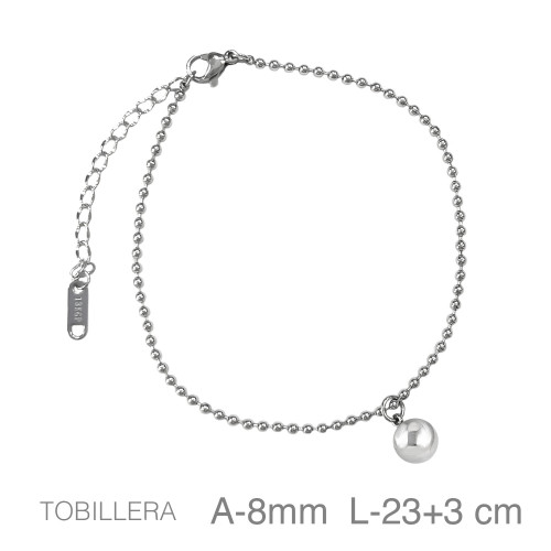 TOBILLERA ACERO BOLA