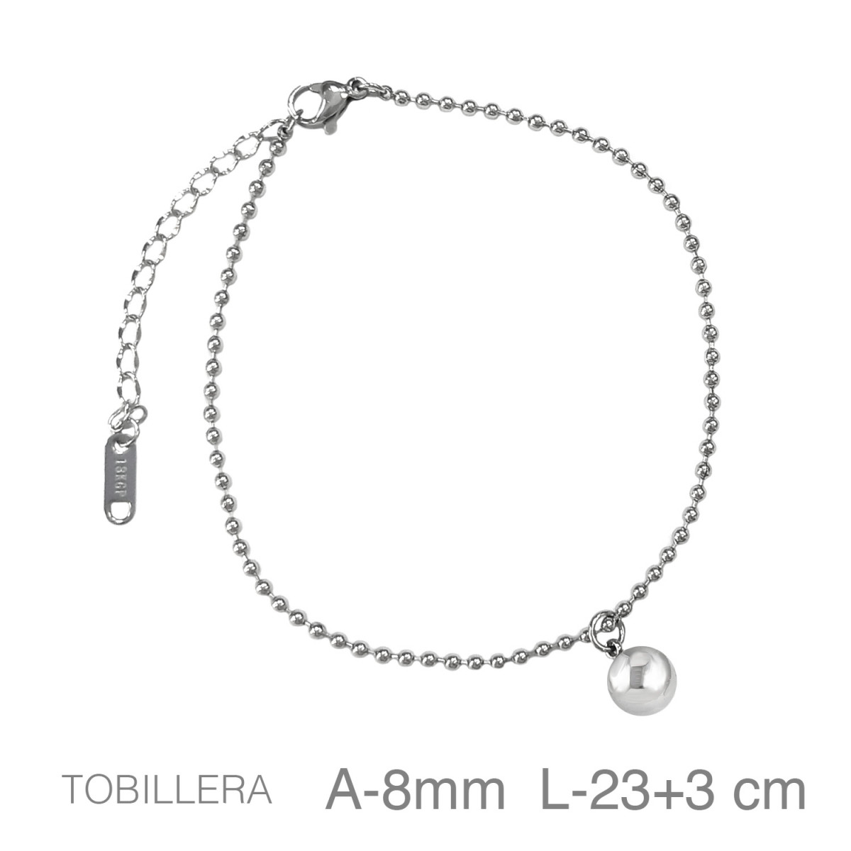 TOBILLERA ACERO BOLA