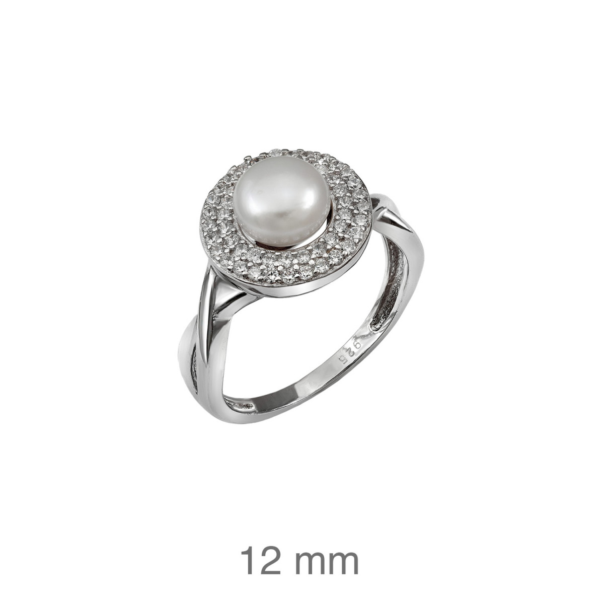 SORTIJA PLATA PERLA CIRCONITAS