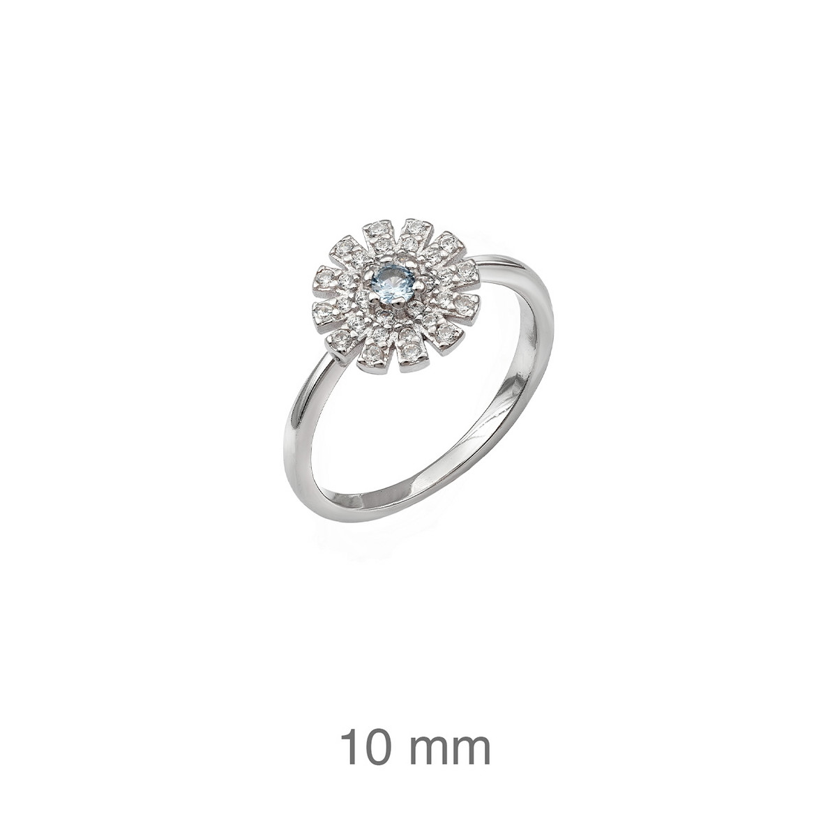 SORTIJA PLATA CIRCONITAS AGUAMARINA